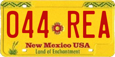 NM license plate 044REA