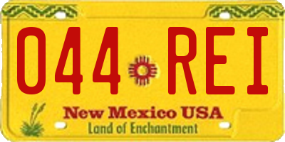 NM license plate 044REI