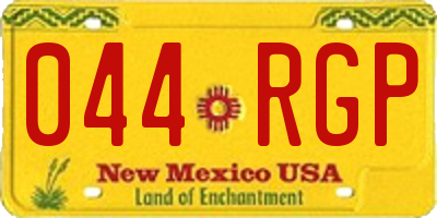 NM license plate 044RGP