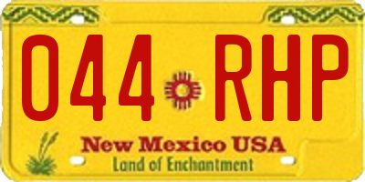 NM license plate 044RHP