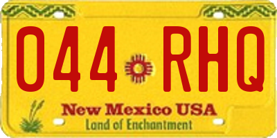 NM license plate 044RHQ