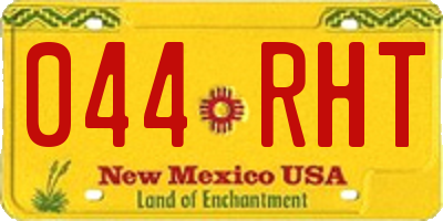 NM license plate 044RHT