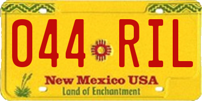 NM license plate 044RIL