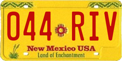 NM license plate 044RIV