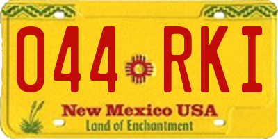 NM license plate 044RKI