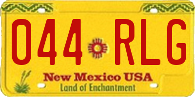 NM license plate 044RLG