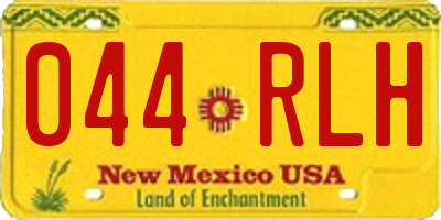 NM license plate 044RLH