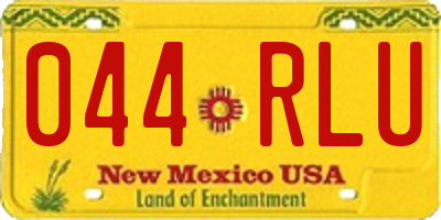 NM license plate 044RLU