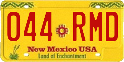 NM license plate 044RMD