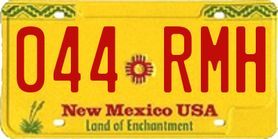 NM license plate 044RMH