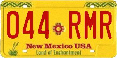 NM license plate 044RMR