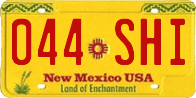 NM license plate 044SHI