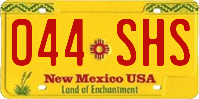 NM license plate 044SHS