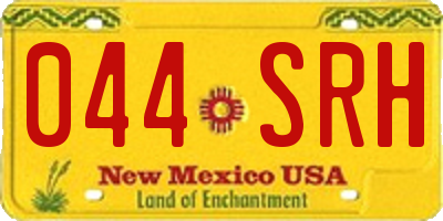 NM license plate 044SRH