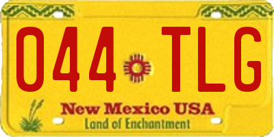 NM license plate 044TLG