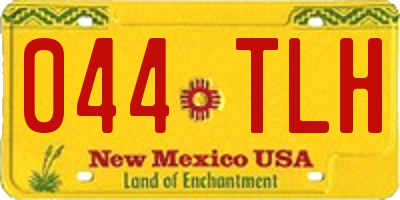 NM license plate 044TLH