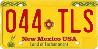 NM license plate 044TLS