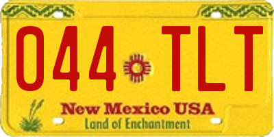 NM license plate 044TLT