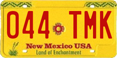NM license plate 044TMK