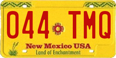 NM license plate 044TMQ