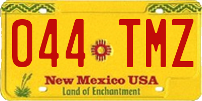 NM license plate 044TMZ