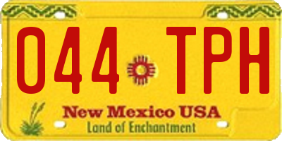 NM license plate 044TPH