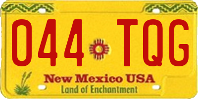 NM license plate 044TQG