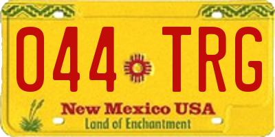 NM license plate 044TRG