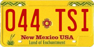 NM license plate 044TSI