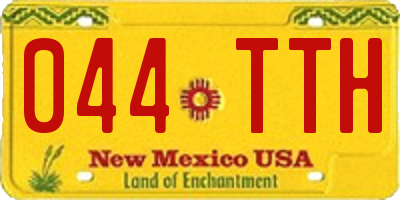NM license plate 044TTH