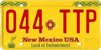 NM license plate 044TTP