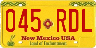 NM license plate 045RDL