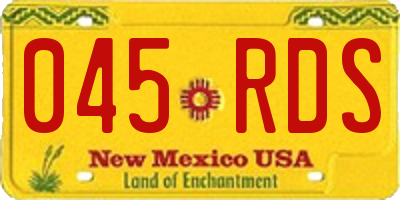 NM license plate 045RDS