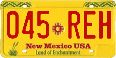 NM license plate 045REH