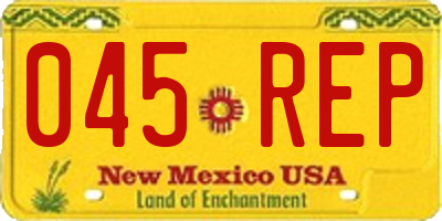 NM license plate 045REP