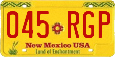 NM license plate 045RGP