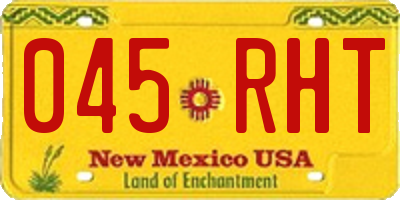 NM license plate 045RHT