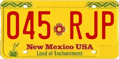 NM license plate 045RJP