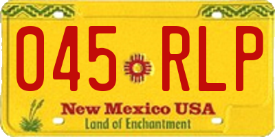 NM license plate 045RLP