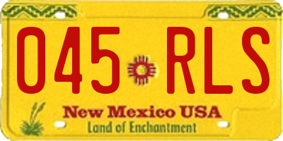 NM license plate 045RLS