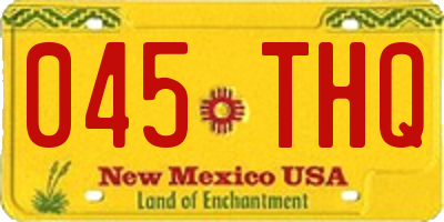 NM license plate 045THQ