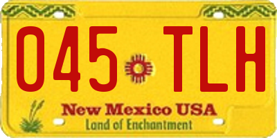 NM license plate 045TLH