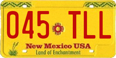 NM license plate 045TLL
