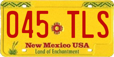 NM license plate 045TLS