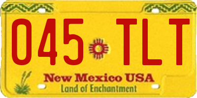 NM license plate 045TLT