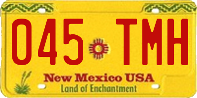 NM license plate 045TMH
