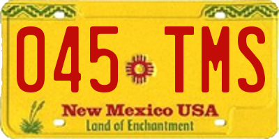 NM license plate 045TMS