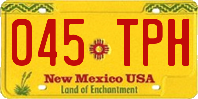 NM license plate 045TPH