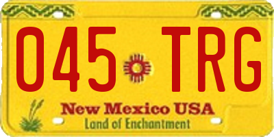 NM license plate 045TRG