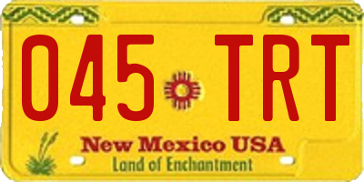 NM license plate 045TRT